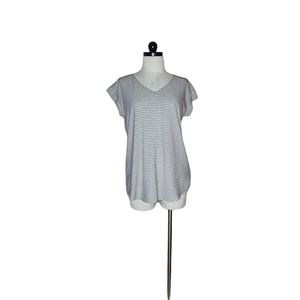 Express Black and white stripe blouse